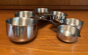 RSVP Endurance 18/8 Stainless Steel Nesting Measuring Cups, Set of 6. New - Picture 1 of 5