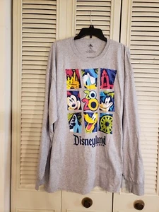 Disneyland Resort Shirt Adult Size 2XL Gray Long Sleeve Graphic 2020 Disney - Picture 1 of 4