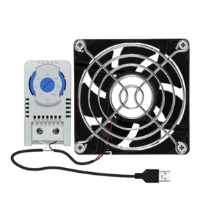 80mm USB Quiet Cabinets Cooling Fan Systems With 0-60?? Temperature Control - Picture 1 of 8