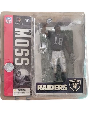 "Figura de fútbol americano McFarlane Randy Moss #18 Oakland Raiders 2006 serie 13 NFL 7"""  Foto 1 de 4