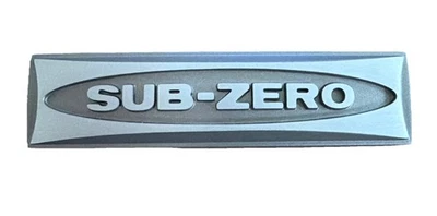 原始设备制造商铭牌 7015939 Sub-Zero 冰箱 冰柜 徽章 徽标 3M 标志 — 第 1/4 张图片