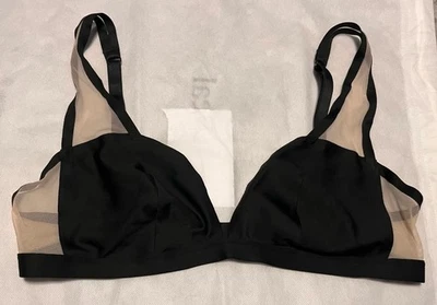 VICTORIA'S SECRET wirefree Silky Black bralette - Extra LARGE - XL - A - Image 1 of 4