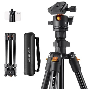 K&F Concept 64 inch/163cm Camera Tripod,Lightweight Travel Outdoor DSLR Tripo... - Picture 1 of 6