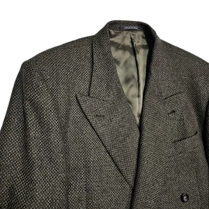 Ermenegildo Zegna Blazer 41 L Tweed Wolle Kaschmir Zweireiher Sport Mantel Jacke - Bild 1 von 16