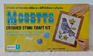Craft Master - Mosette Crushed Stone Kit - 'Bird of Paradise' - 1971 - Sealed - Picture 1 of 3