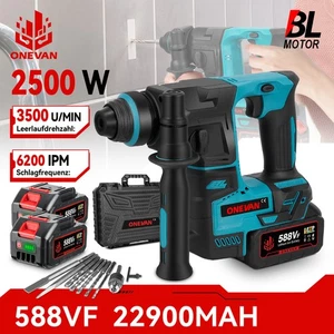 Für Makita Akku Bohrhammer Elektro Schlagbohrmaschine Bohrmaschine 2 Modi Koffer - Bild 1 von 25