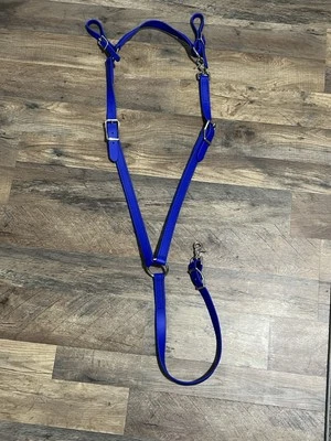Blue Biothane English Breastplate Breastcollar Endurance Horse Size New - Image 1 of 4