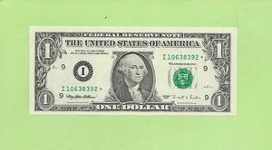 1995* ..UNCIRC $1  I 1053 8392 *  .... 1995 $1  I-*       STAR NOTE        FRN - Picture 1 of 2