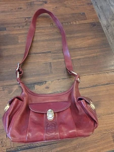 MARINO ORLANDI Beautiful Red Leather  Shoulder Bag Made In Italy View Photos  - Picture 1 of 9