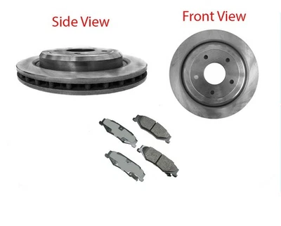 Rr Brake Rotors & Ceramic Brake Pads for 2005-2010 Chevrolet Corvette 6.0L 6.2L - Image 1 of 4