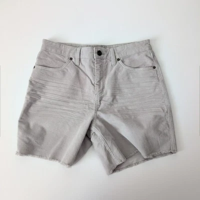 Pantalones Cortos Para Mujer CARVE DESIGNS Gris Pana Corte Talla 8 Dobladillo Deshilachado Orgánico Foto 1 de 3