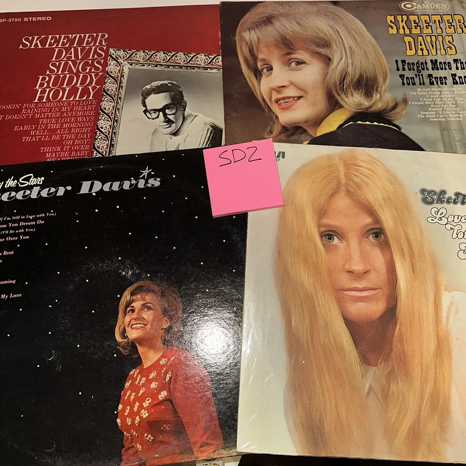 Skeeter Davis Vinyl Lot Sings Buddy Holly Written By Stars I Forget Love Takes Foto 1 de 4