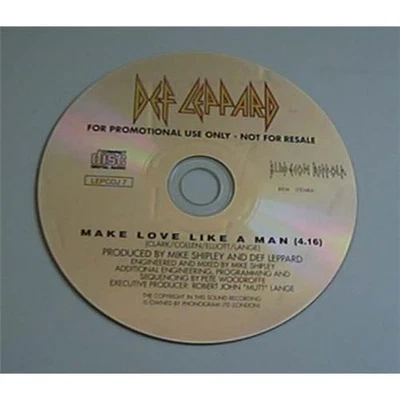 DEF LEPPARD MAKE LOVE LIKE A MAN CD SINGLE 1 TRACK PROMO (NO ARTWORK) UK Foto 1 de 2