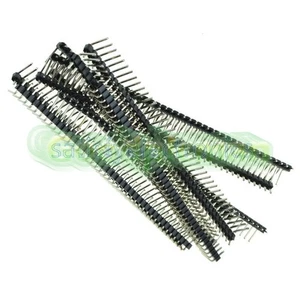 20Pcs 40Pin 2.54mm Single Row Right Angle Pin Header Strip for Arduino kit - Picture 1 of 4