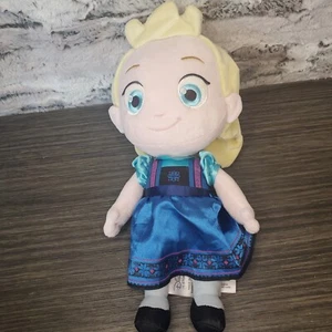 Disney Store Frozen Niño Pequeño Muñeca Elsa 12" Peluche Princesa de Hielo Azul Vestido Juguete - Imagen 1 de 7