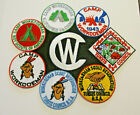 Camp Workcoeman Jacket Patch, Conneticut Rivers Council, 7.5&quot; by 6.375 inches