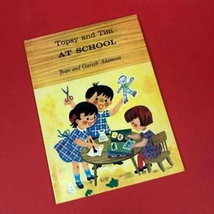 Rare Vintage Blackie Topsy & Tim At School Paperback Book 1968 1960s - Picture 1 of 6
