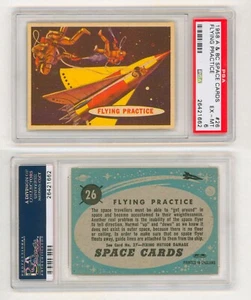 1958 Space Cards #26 England UK A&BC = PSA 6 = Flying - Picture 1 of 1