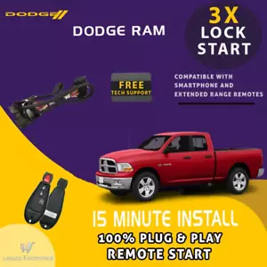 100% Plug and Play Remote Start fits: 2009-2010 Ram 1500 / 2500 Pickup - Picture 1 of 5