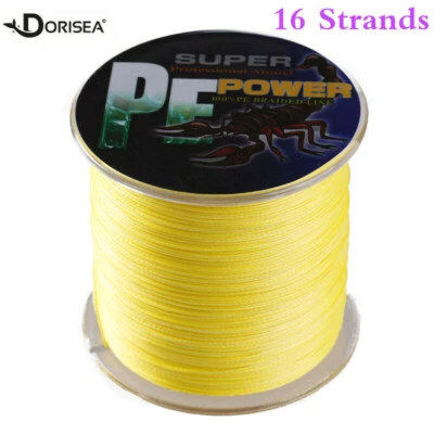 16 Strands 100m~2000m 2.0mm/2.5mm/3.0mm Hollow Braided Fishing Line Kite String - Image 1 of 4