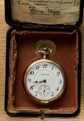 Reloj Bolsillo Hamilton 1916 Cara Abierta 16s 17j - Modelo 2 - Grado 956 - 25 años con Caja Foto 1 de 4