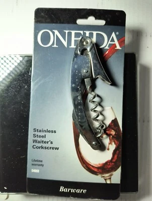 Oneida Waiters Corkscrew/Bottle Opener Stainless Steel, Brand New - Image 1 of 3
