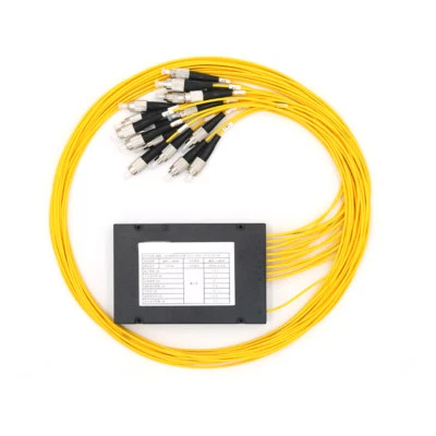 FC/UPC 1x16 Fiber Optic PLC Splitter, Singlemode SM Fiber pigtails FBT Splitter - Image 1 of 2
