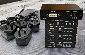 5 x CYP HDMI VGA DVI Videokonverter / Scaler / Adapter + Netzteile - Bild 1 von 7