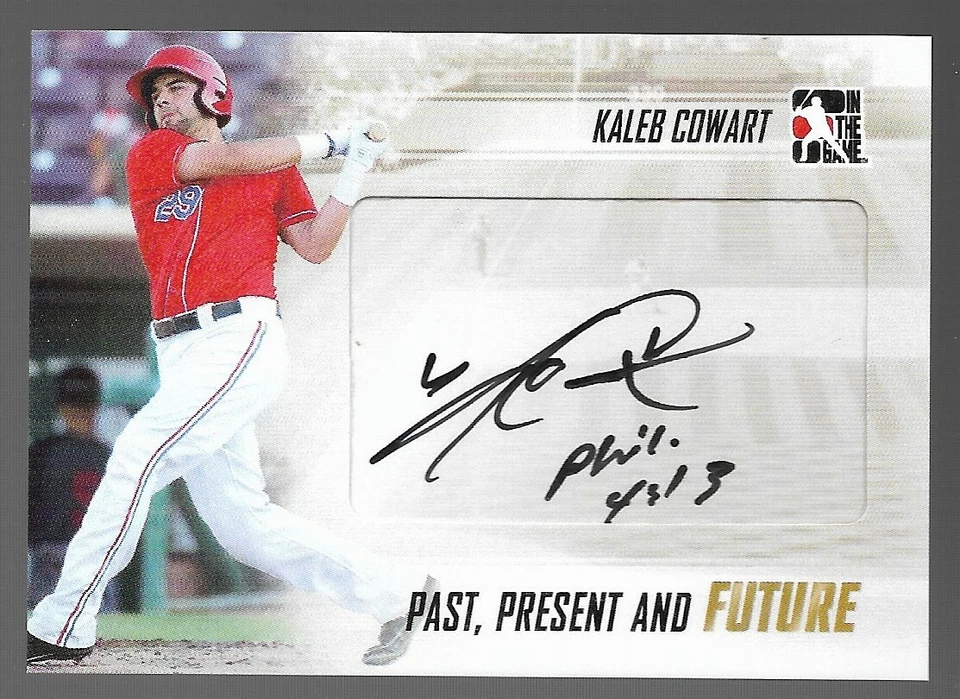 Kaleb Cowart 2014 ITG Past Present Future Autograph #PPF-KC1 Los Angeles Angels - Image 1 of 1