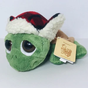 NJ Treasures Plush Turtle Red Plaid Cap Dreamy Big Eyes Stuffed Animal W/tag - Picture 1 of 9