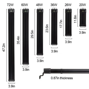 hygger 24/7 Mode Aquarium LED Light MultiColor Full Spectrum 24 30 36 42 55 Inch - Picture 1 of 12