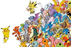 Pokemon Pikachu and Characters Poster 30X20 inches - Picture 1 of 2