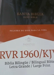 Biblia Bilingue Letra Grande : Reina-Valera 1960 / King James Version, Negro - Imagen 1 de 1