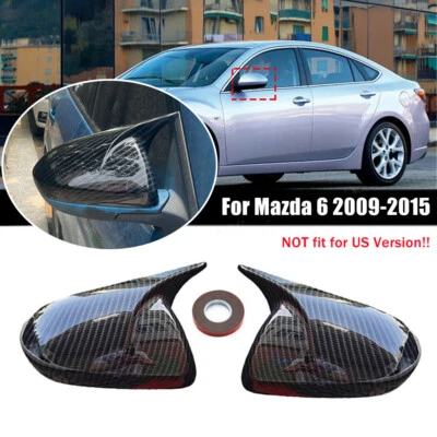 Крышка на боковое зеркало из углеродного волокна OX Horn для Mazda 6 2009-2015 - Изображение 1 из 4