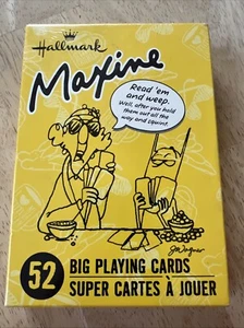 Mazzo di carte dei cartoni animati Maxine Big Playing Humor di Hallmark - Foto 1 di 8