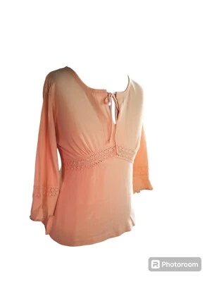 Camisa De Colección Años 90 y2K Lechera Top Coqueta Capricho Ángel Hada Campana Manga L Foto 1 de 4