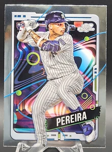 2024 Topps Cosmic Chrome EVERSON PEREIRA Base Rookie Card #80 NY Yankees RC - Picture 1 of 2