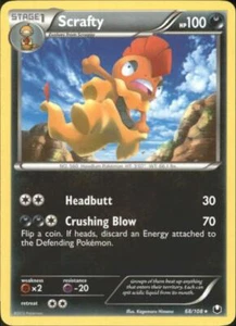 2x (BW5-68) Scrafty Rare Pokemon B&W Dark Explorers Card # 68 - Picture 1 of 1