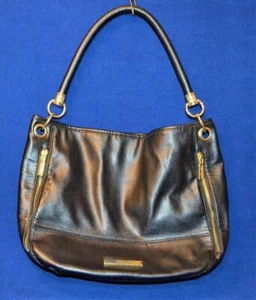Authentic Anne Klein Black Leather Lion Head Logo Shoulder Bag - Picture 1 of 4