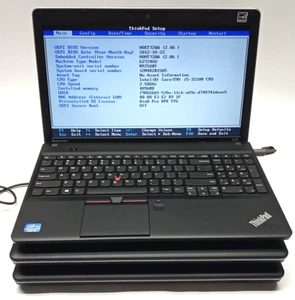 Lot of 3 Lenovo ThinkPad Edge E530 i5-3210m@2.50 4GB RAM No HDD/OS/Battery CB870 - Picture 1 of 9