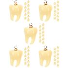  60 Pcs Jewelry Making for Necklace Bracelet Deciduous Tooth Pendant Earring