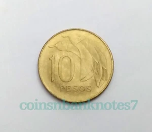 1968 Uruguay 10 Pesos Coin, KM #51 Uncirculated / Flower - Picture 1 of 2