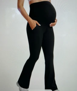 CRZ YOGA Women Butterluxe Maternity Flare Leggings with Pockets NWT Fast Ship - Picture 1 of 4