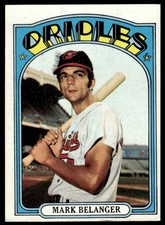 1972 TOPPS MARK BELANGER BALTIMORE ORIOLES #456