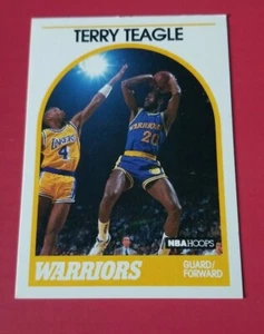 1989-90 Hoops Golden State Warriors Basketball Card #196 Terry Teagle - Picture 1 of 2