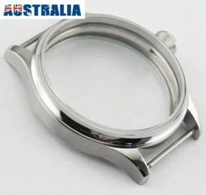 Corgeut 44mm stainless Steel Case For Seagull ST36 6497/6498 mechanical watch - Picture 1 of 9