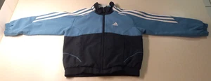 Kids XS BLUE LONG SLEEVE ADIDAS FULL ZIP JACKET - Picture 1 of 11