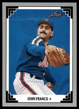 1991 Leaf #437 John Franco    New York Mets