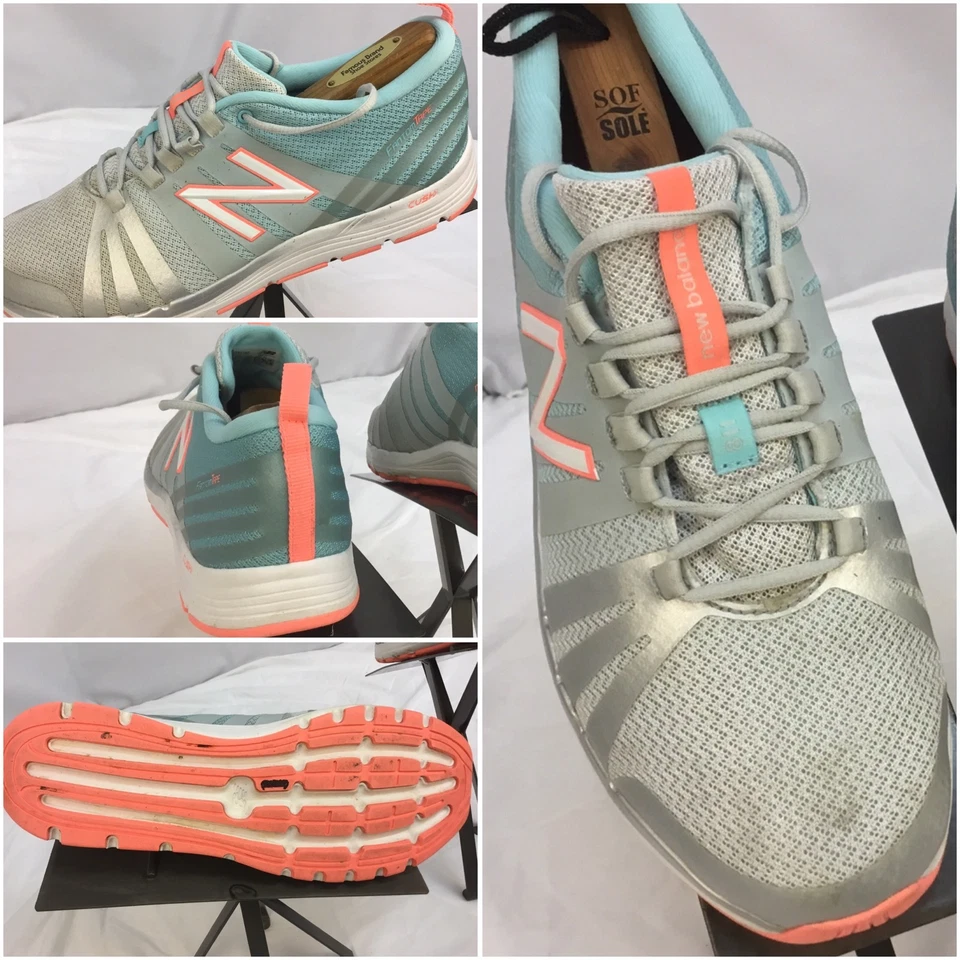 New Balance Fantom Tape Sz 10 D Women Blue Orange Running Shoes Mint YGI C7-33 - Image 1 of 4