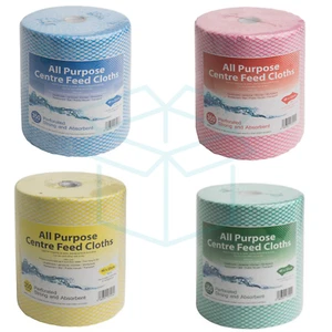 All Purpose Center Feed Cloth On A Roll Multi-Purpose Cleaning Cloth Sheets - Picture 1 of 16